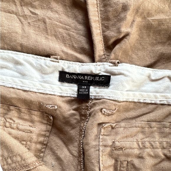 Banana Republic Linen Trousers, Size 33 - Picture 3 of 3